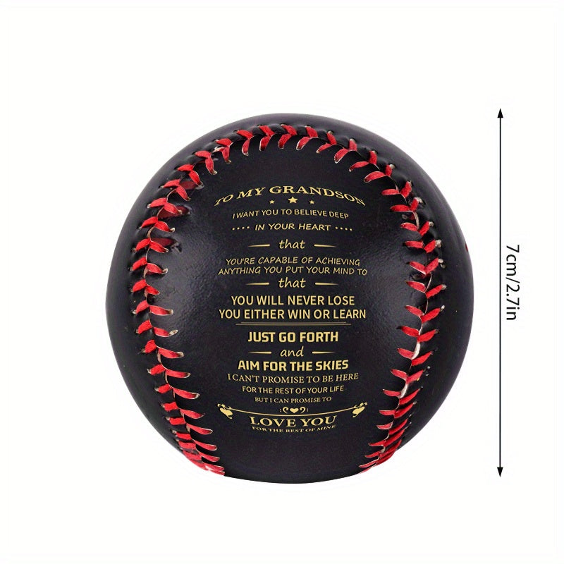 1pc Inspirational PU Baseball for Grandchildren
