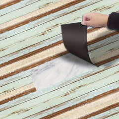 Peel Stick Floor Tile Self-adhesive Waterproof PVC Grain Proof Floor Sticker