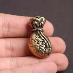 Brass Lucky Bag Keychain Fortune Pendant Ornament