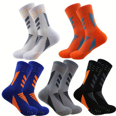 Men's Mid Crew Sport Socks Nylon Blend Comfy Breathable