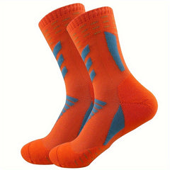 Men's Mid Crew Sport Socks Nylon Blend Comfy Breathable