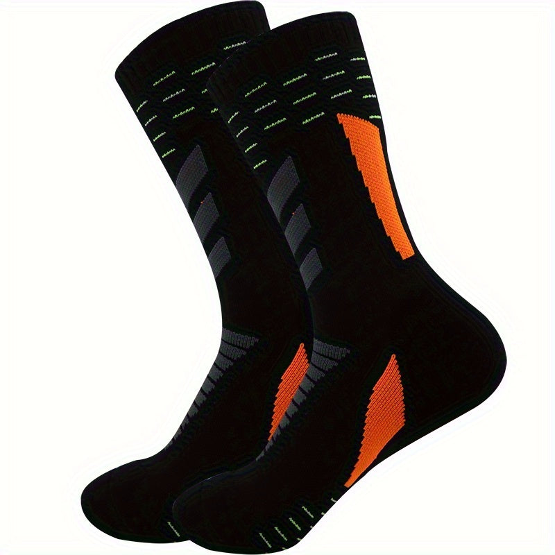 Men's Mid Crew Sport Socks Nylon Blend Comfy Breathable