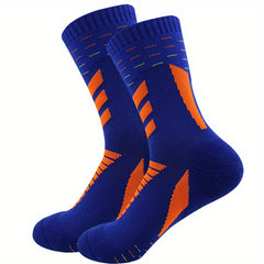 Men's Mid Crew Sport Socks Nylon Blend Comfy Breathable
