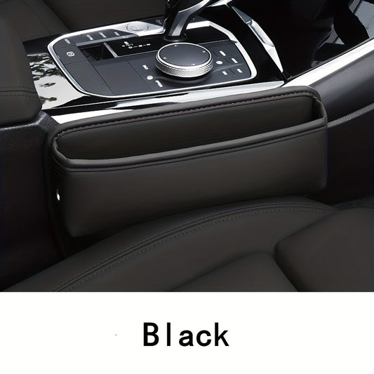 Car Seat Gap Storage Bag PU Leather Keep Belongings Secure & Organized