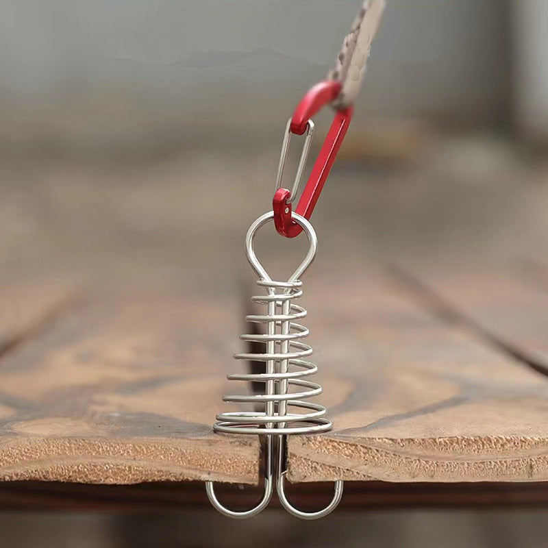 5pcs Stainless Steel Ground Nails for Deck Boards & Camping Tents