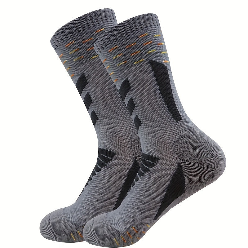 Men's Mid Crew Sport Socks Nylon Blend Comfy Breathable
