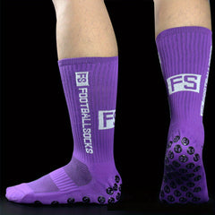 1pair Non slip Football Socks Outdoor Sports Mid calf Socks