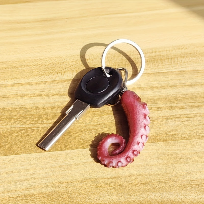 Octopus Shaped Keychain Funny Key Ring Halloween Christmas Gift
