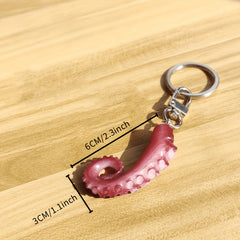 Octopus Shaped Keychain Funny Key Ring Halloween Christmas Gift