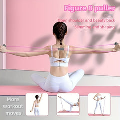 5pcs Yoga Fitness Set with Pedal Puller, Stretching Ring, Leg Clip, Pull Rope
