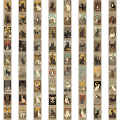 72pcs Cat Graffiti Stickers for DIY - Waterproof & Fun Designs