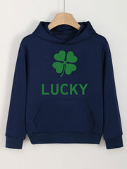Lucky Clover Graphic Hoodie for Girls Spring Fall St Patrick's