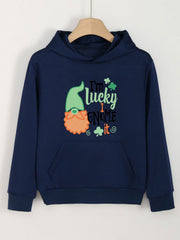 Lucky Clover & Gnome Hoodies for Girls - Spring/Fall Sports Gift