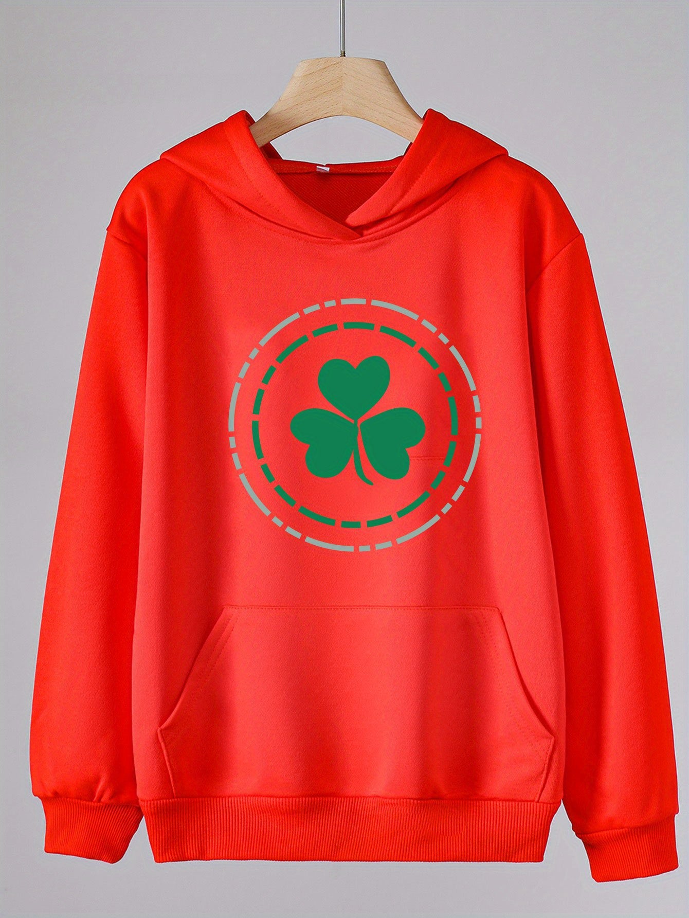 Sweet Clover Graphic Hoodie Girls Spring Fall Sports St Patrick's