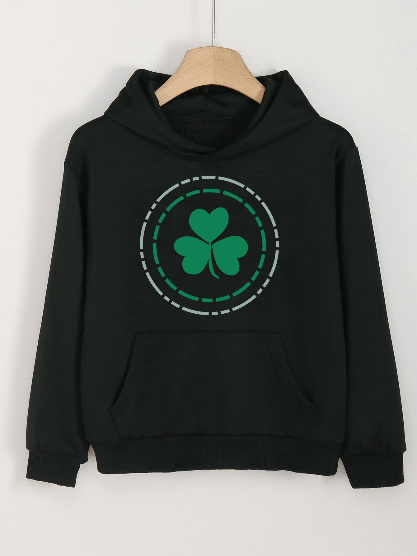 Sweet Clover Graphic Hoodie Girls Spring Fall Sports St Patrick's