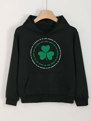 Sweet Clover Graphic Hoodie Girls Spring Fall Sports St Patrick's