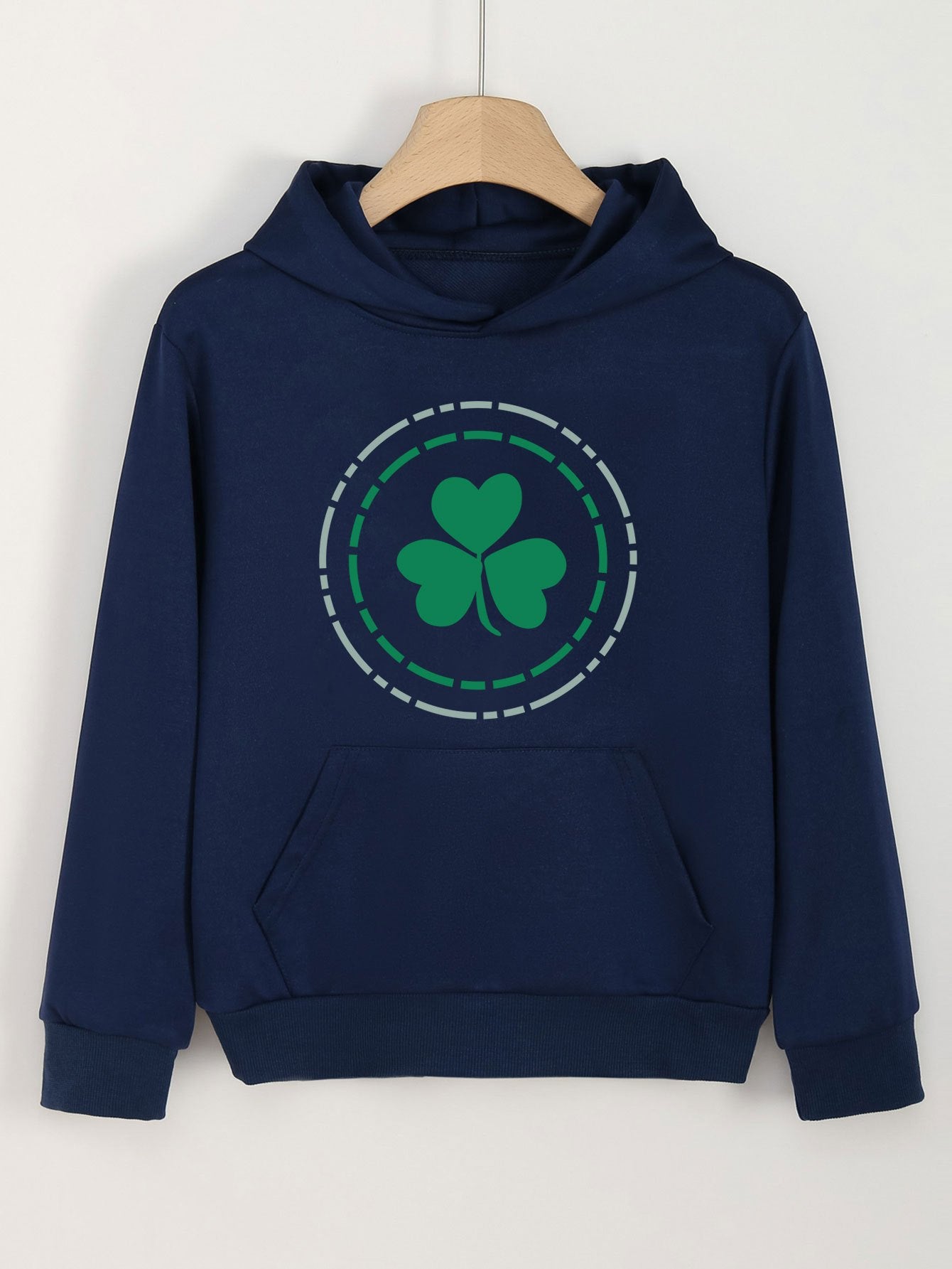Sweet Clover Graphic Hoodie Girls Spring Fall Sports St Patrick's