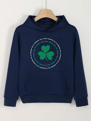 Sweet Clover Graphic Hoodie Girls Spring Fall Sports St Patrick's