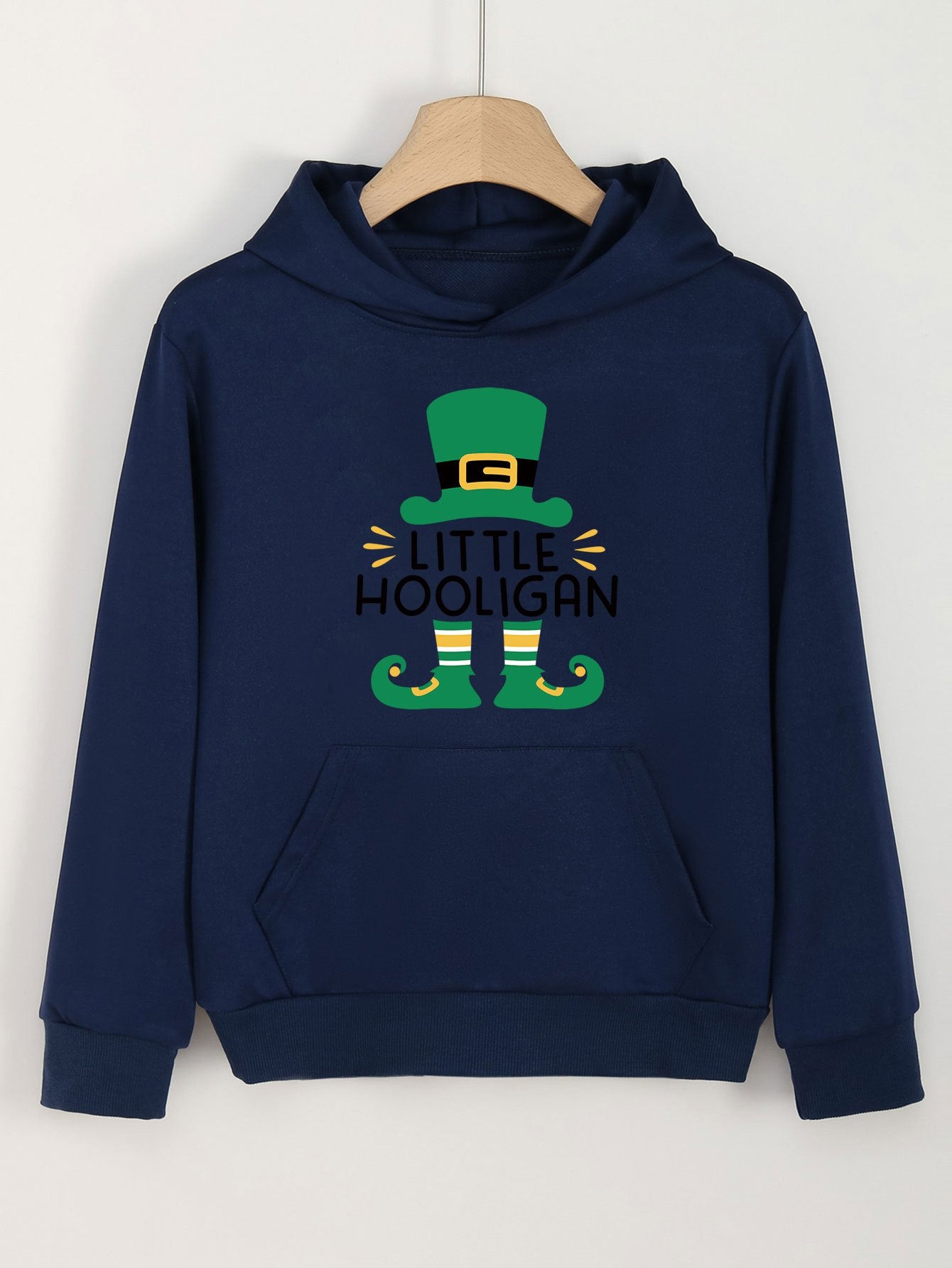 Little Hooligan Girls Graphic Hoodies With Pocket Spring Fall Sports Gift