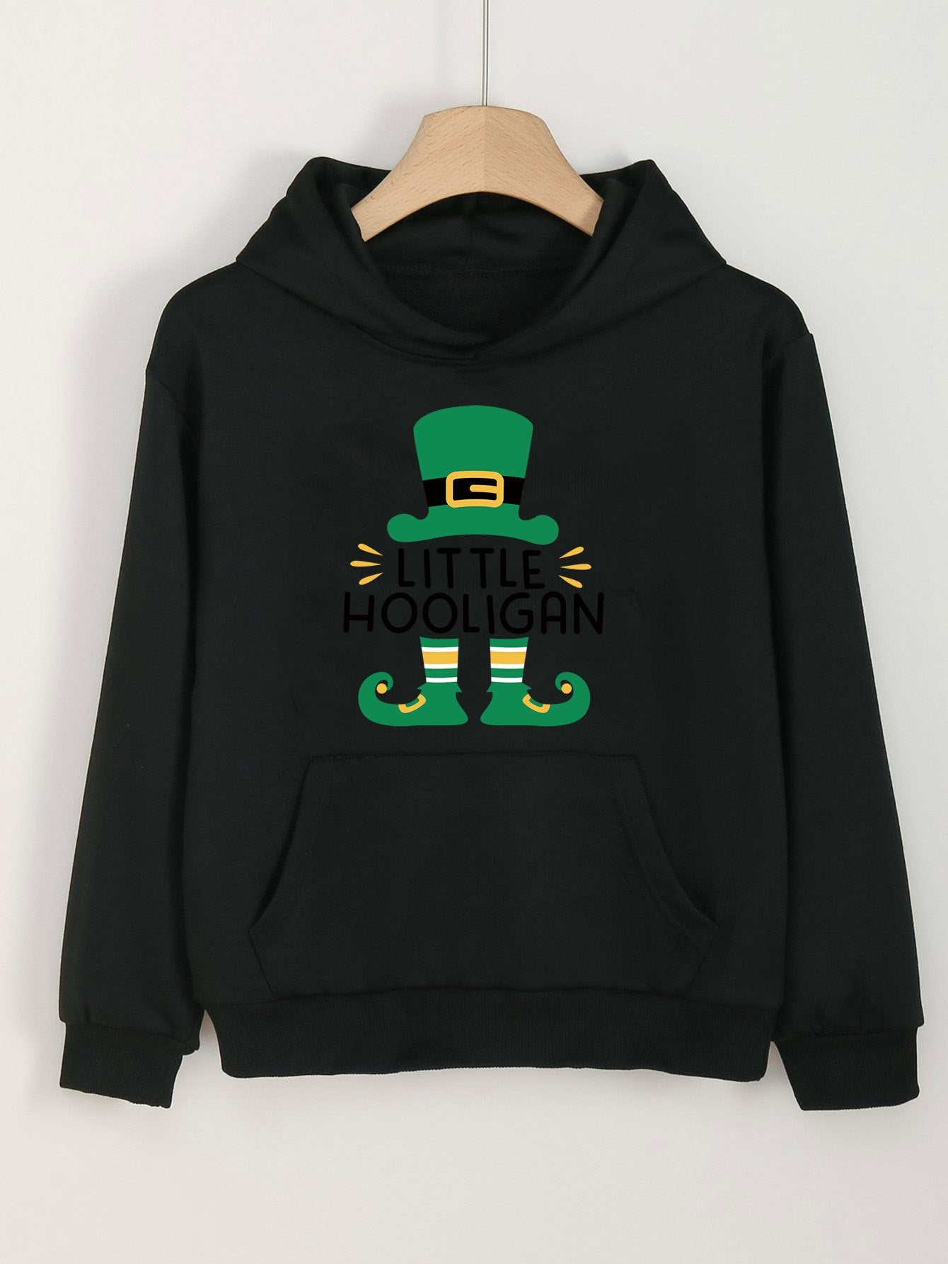 Little Hooligan Girls Graphic Hoodies With Pocket Spring Fall Sports Gift