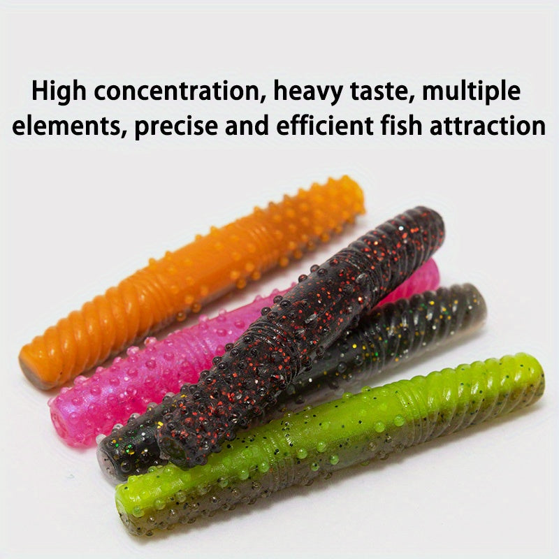 10pcs 6 3 9g Bionic Soft Lures Perch Floating Earth Worm Fishing Tackle