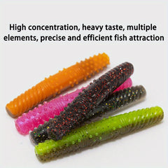 10pcs 6 3 9g Bionic Soft Lures Perch Floating Earth Worm Fishing Tackle