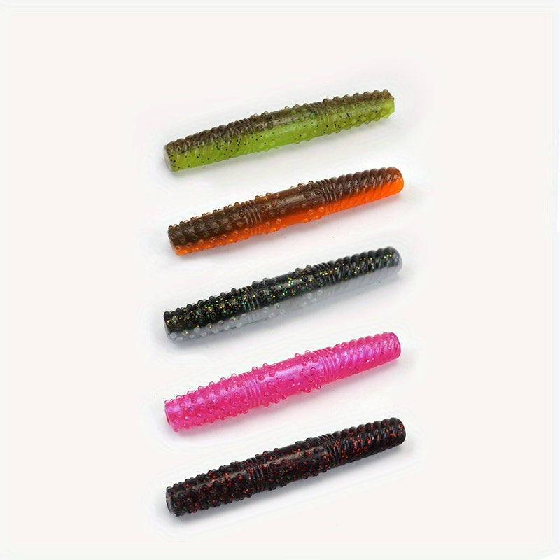 10pcs 6 3 9g Bionic Soft Lures Perch Floating Earth Worm Fishing Tackle