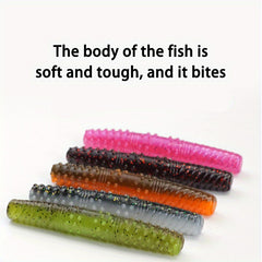 10pcs 6 3 9g Bionic Soft Lures Perch Floating Earth Worm Fishing Tackle
