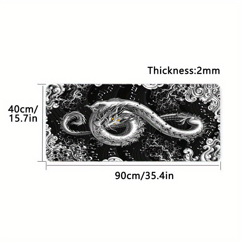Dragon Note Music Soft Mouse Pad Non Slip Rubber Base