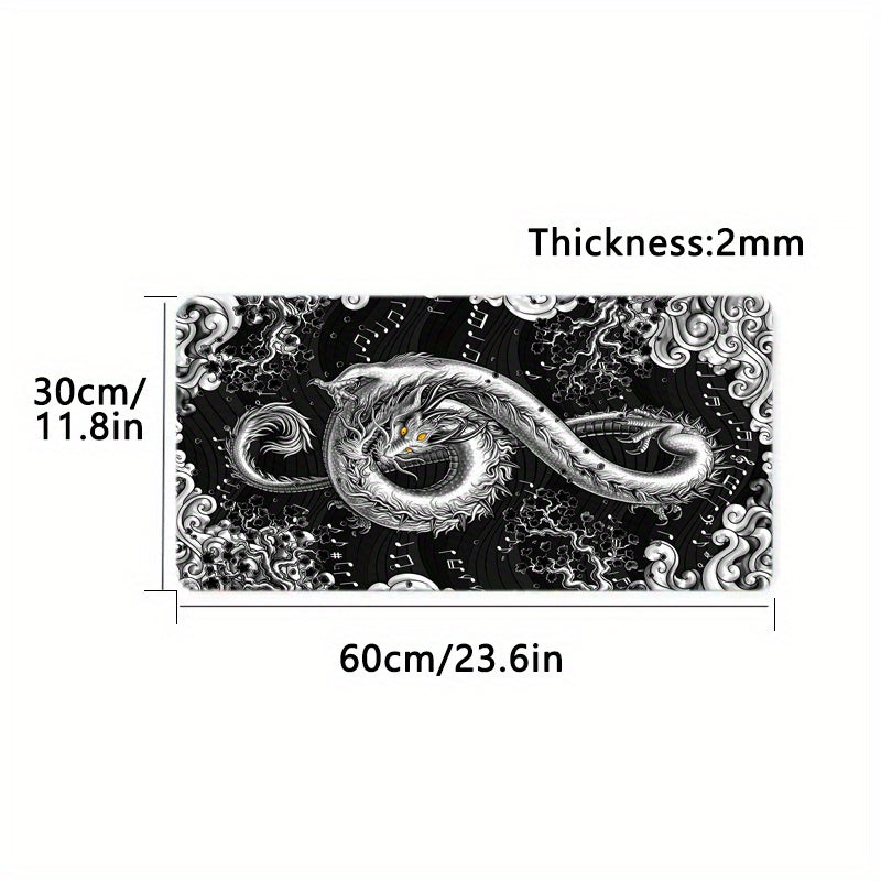 Dragon Note Music Soft Mouse Pad Non Slip Rubber Base