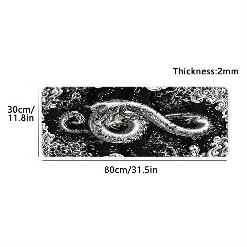 Dragon Note Music Soft Mouse Pad Non Slip Rubber Base