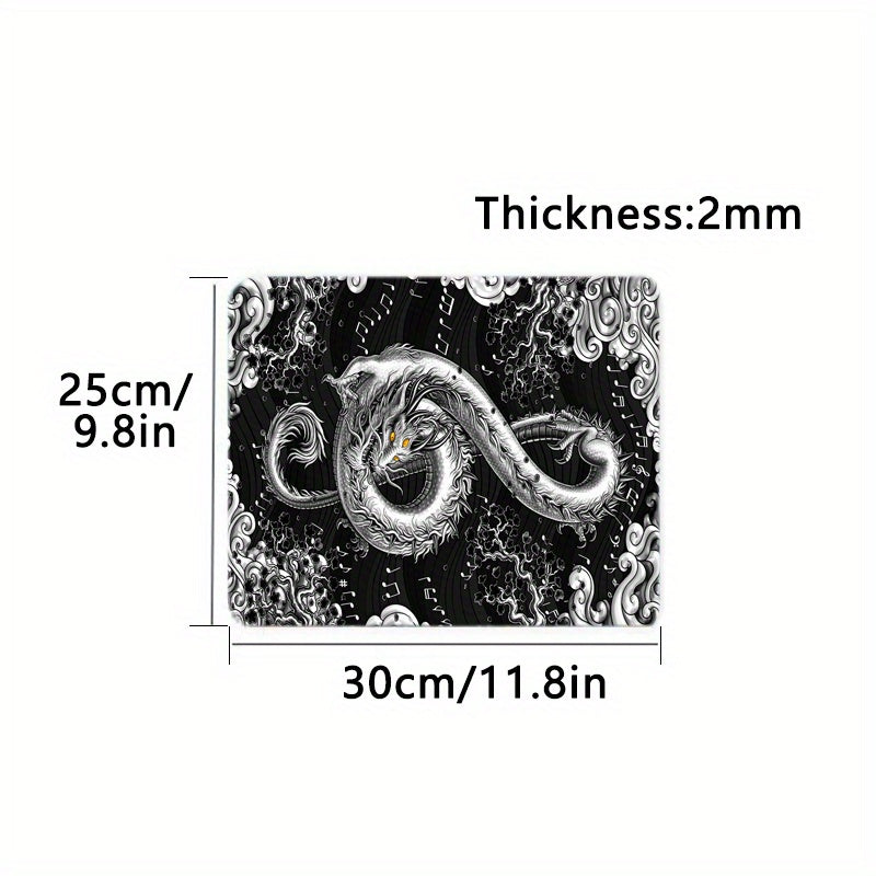 Dragon Note Music Soft Mouse Pad Non Slip Rubber Base