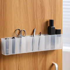 Wall Mounted 3 Grid Storage Box for Eyebrow Pencil and Lipstick