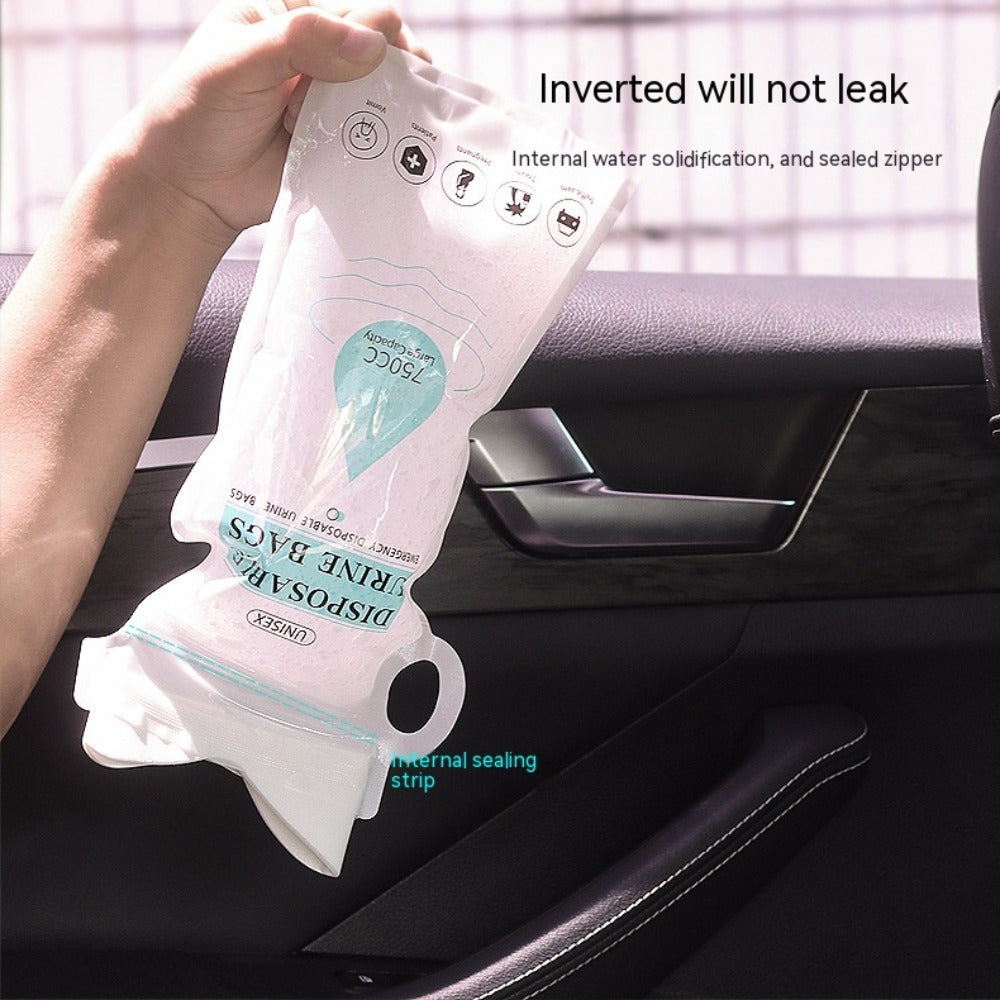 4pcs Car Disposable Urine Bags 750ML Outdoor Travel Camping Emergency Portable