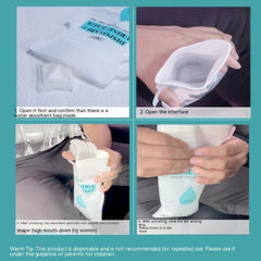 4pcs Car Disposable Urine Bags 750ML Outdoor Travel Camping Emergency Portable