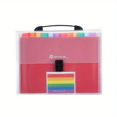 A4 Rainbow Portable Organization 26 Layers File Storage Bag Folder
