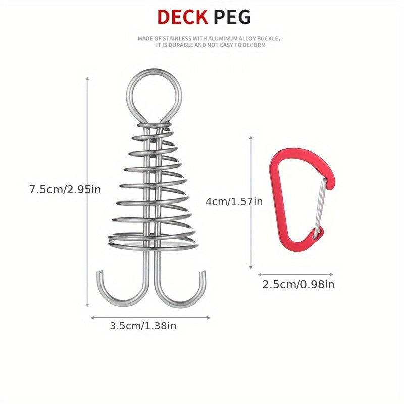 4PCS Octopus Buckles for Camping Wind Rope Fixing