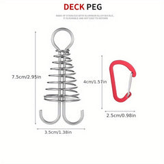 4PCS Octopus Buckles for Camping Wind Rope Fixing