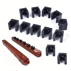 12pcs Wall Hanging Cue Holder Fishing Rod Holder