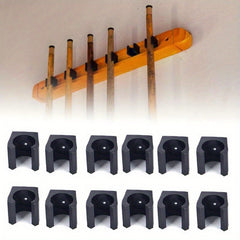 12pcs Wall Hanging Cue Holder Fishing Rod Holder