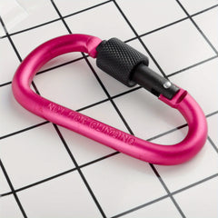 6pcs Aluminum Alloy D Ring Lock Carabiner Hooks for Camping