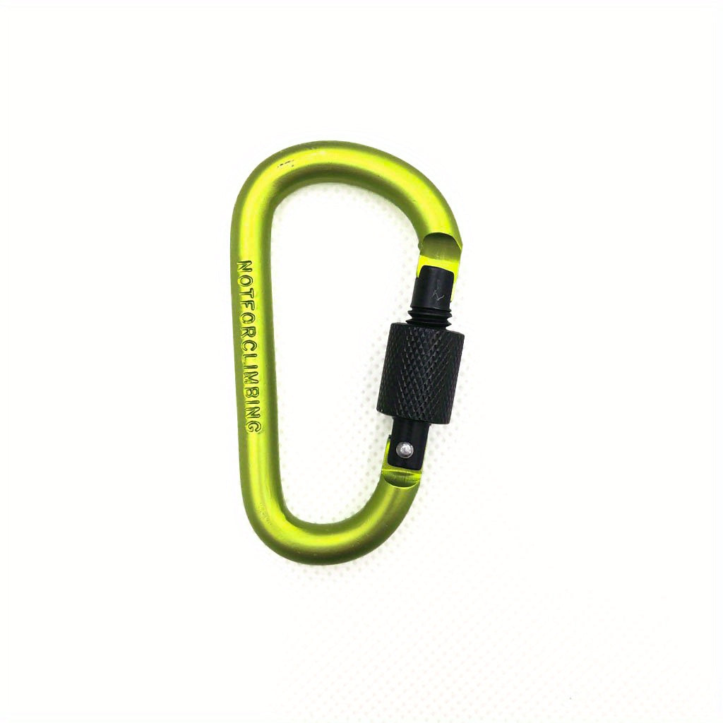 6pcs Aluminum Alloy D Ring Lock Carabiner Hooks for Camping