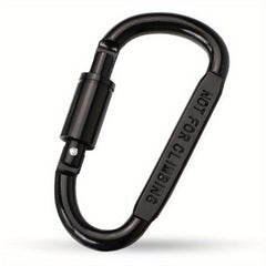 3pcs D-shaped Buckle With Lock Aluminum Alloy for Outdoor Camping Hiking