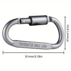 12pcs Thickened D-shaped Buckle for Camping Hiking