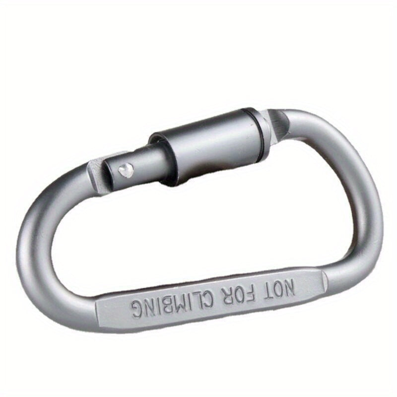 3pcs D-shaped Buckle With Lock Aluminum Alloy for Outdoor Camping Hiking
