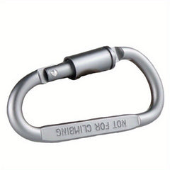 3pcs D-shaped Buckle With Lock Aluminum Alloy for Outdoor Camping Hiking