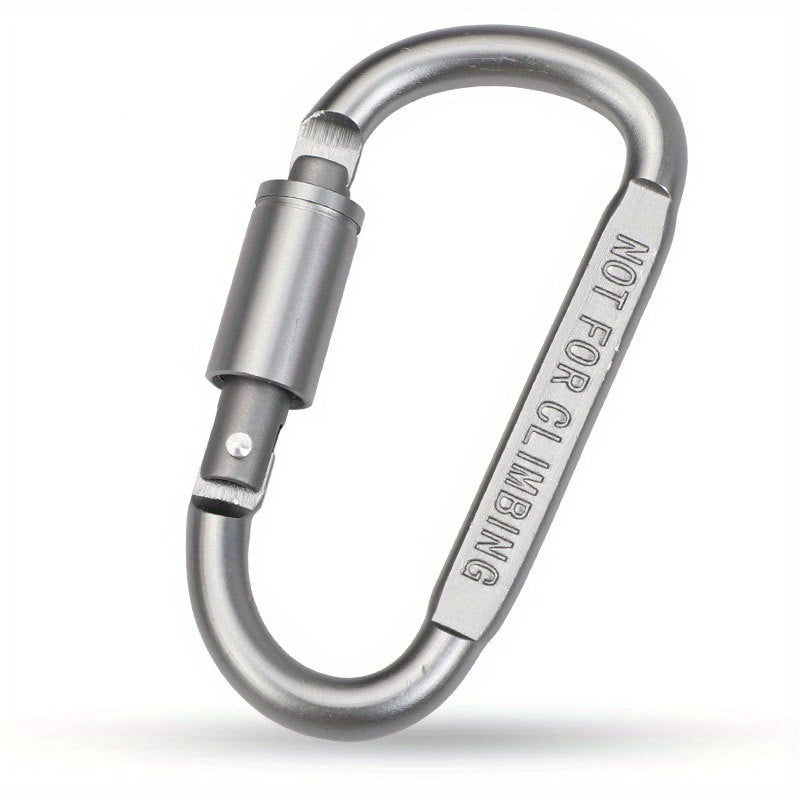 3pcs D-shaped Buckle With Lock Aluminum Alloy for Outdoor Camping Hiking