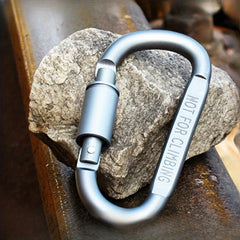3pcs D-shaped Buckle With Lock Aluminum Alloy for Outdoor Camping Hiking
