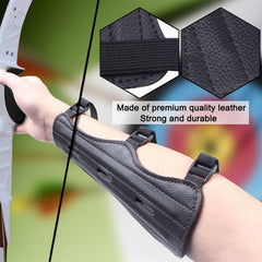 Adjustable Archery Arm Guard Lightweight Forearm Wrist Protector