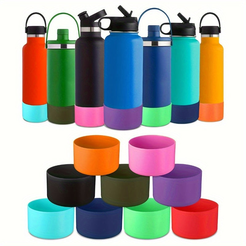 Silicone Sleeve for Water Bottles, Anti Slip & Shockproof Cup Base Cover